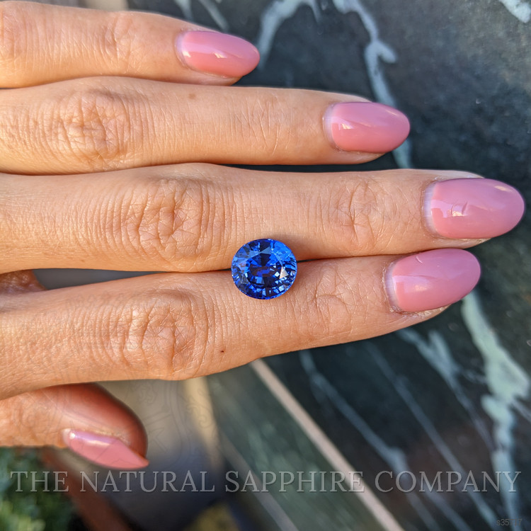 4.85 Ct. Blue Sapphire from Ceylon (Sri Lanka)