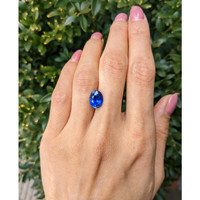 4.04 Ct. Blue Sapphire from Ceylon (Sri Lanka) Life Style
