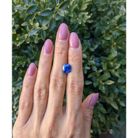 3.70 Ct. Blue Sapphire from Ceylon (Sri Lanka) Life Style