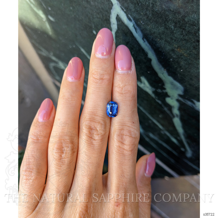 2.55 Ct. Blue Sapphire from Ceylon (Sri Lanka)