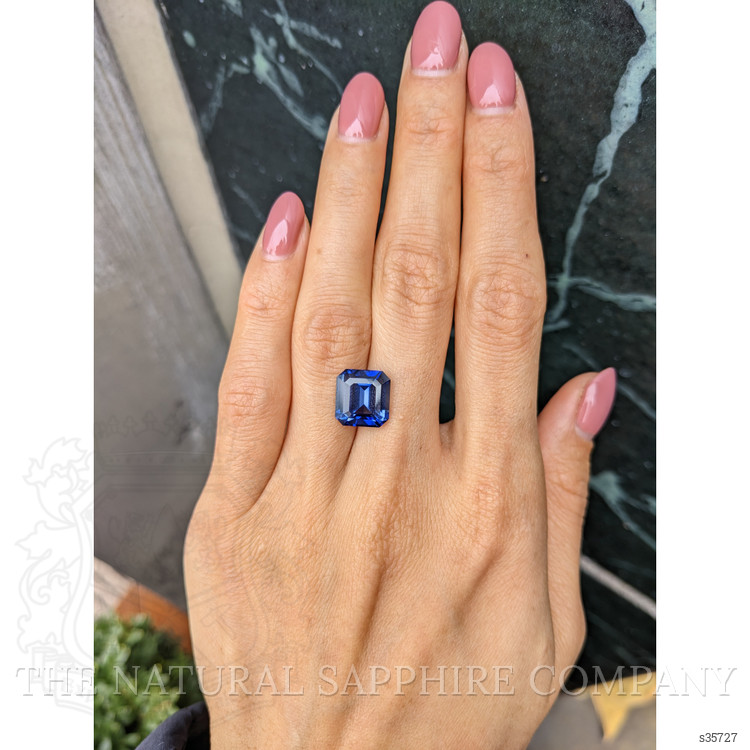7.31 Ct. Blue Sapphire from Ceylon (Sri Lanka)