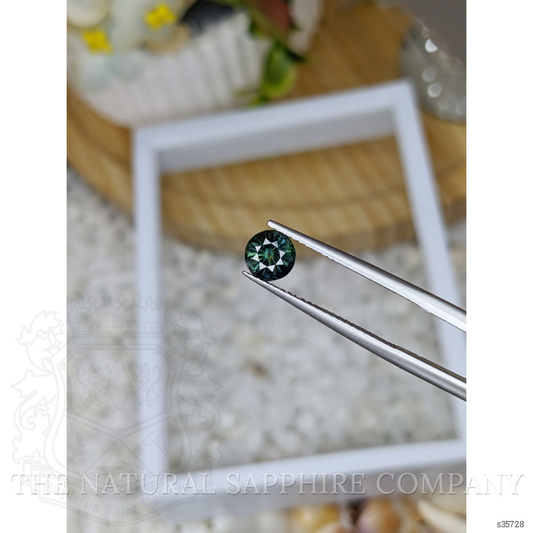 1.13 Ct. Bluish Green Sapphire from Madagascar