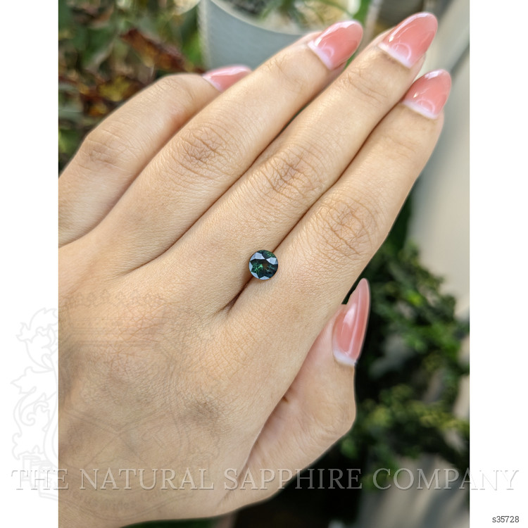 1.13 Ct. Bluish Green Sapphire from Madagascar