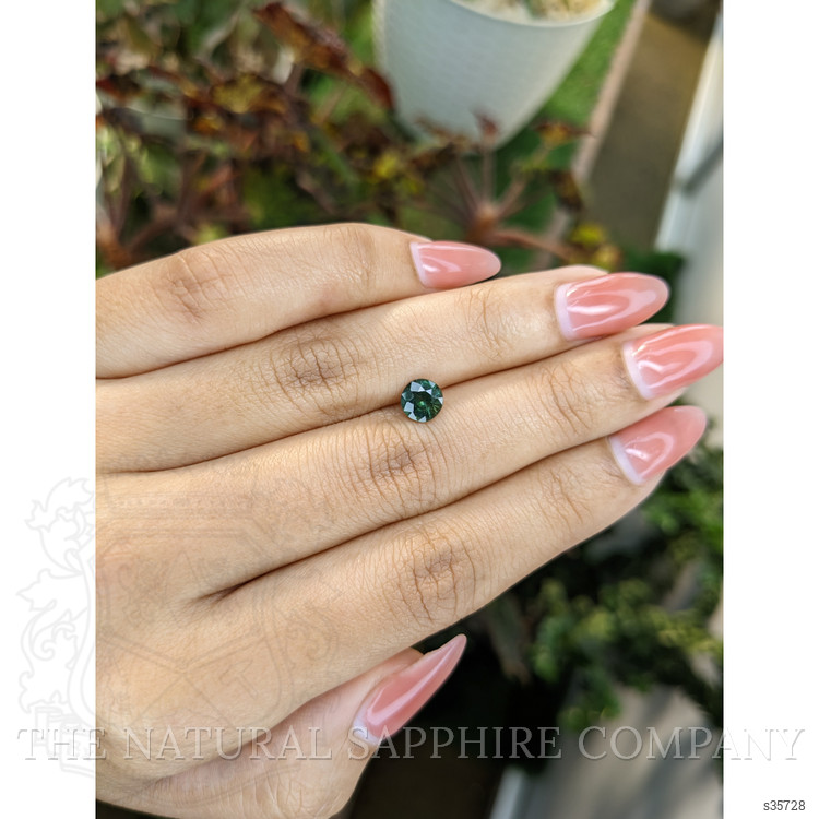 1.13 Ct. Bluish Green Sapphire from Madagascar