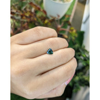 0.97 Ct. Green Sapphire from Madagascar Life Style