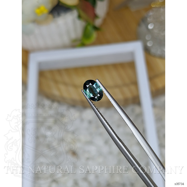 0.86 Ct. Bluish Green Sapphire from Madagascar
