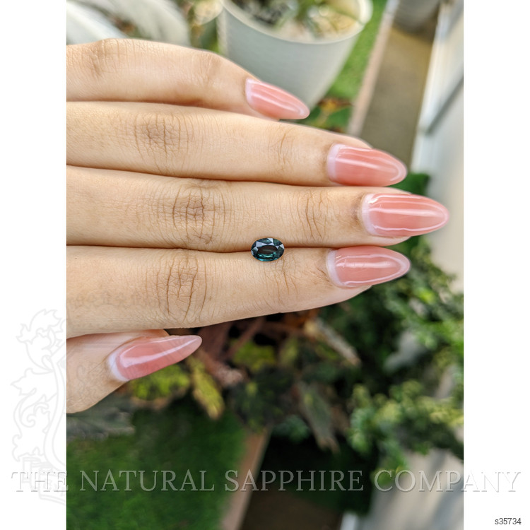 0.86 Ct. Bluish Green Sapphire from Madagascar