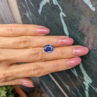 2.71 Ct. Blue Sapphire from Ceylon (Sri Lanka) Life Style