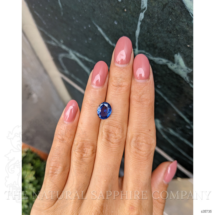 2.71 Ct. Blue Sapphire from Ceylon (Sri Lanka)
