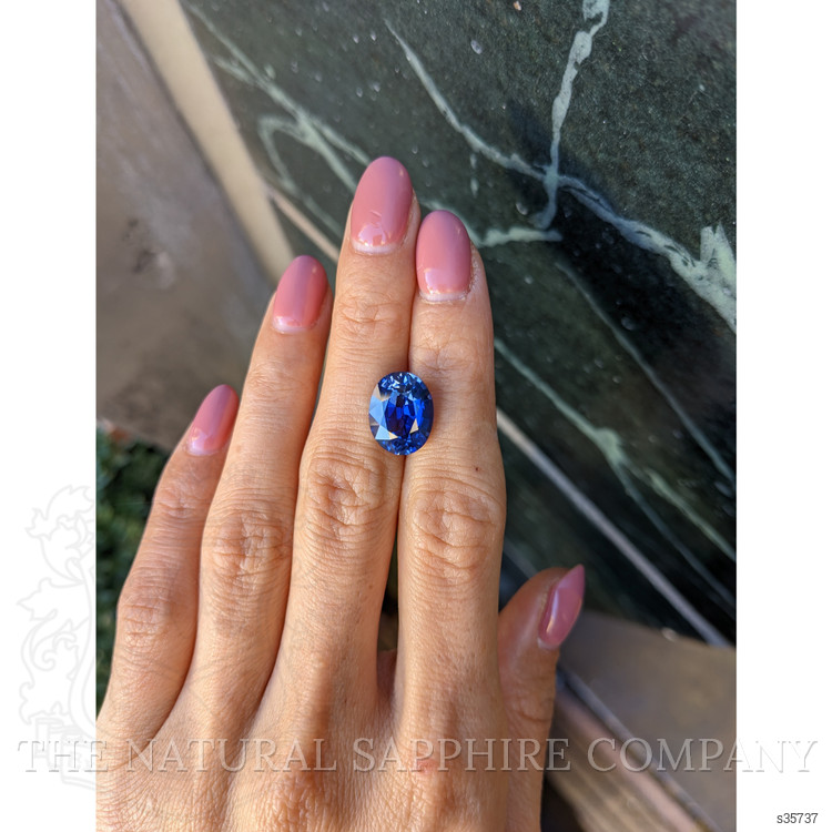 7.95 Ct. Blue Sapphire from Ceylon (Sri Lanka)