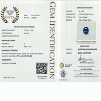 4.11 Ct. Blue Sapphire from Ceylon (Sri Lanka) Scan Report