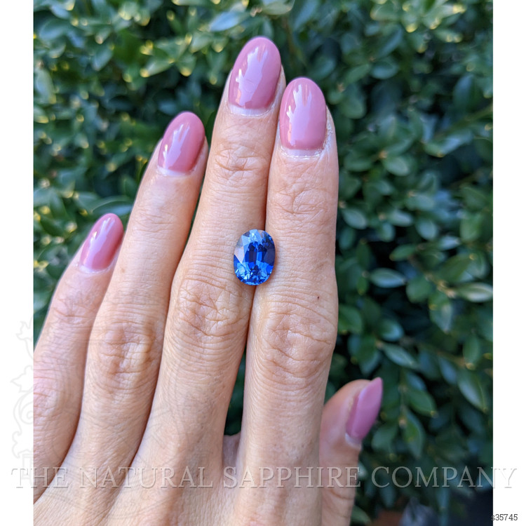 4.10 Ct. Blue Sapphire from Ceylon (Sri Lanka)