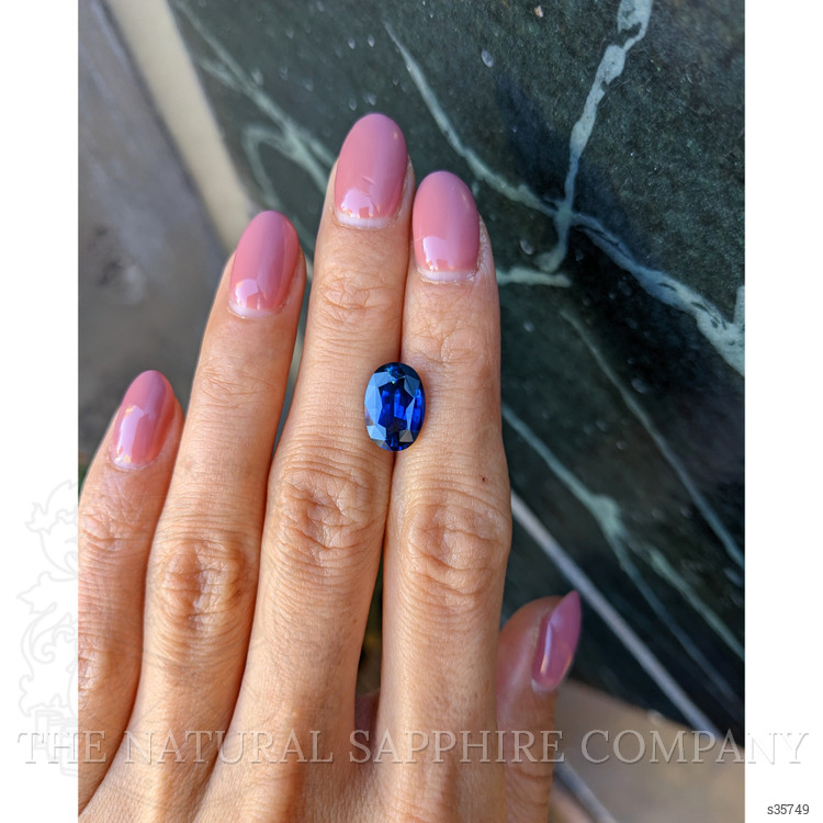 4.21 Ct. Blue Sapphire from Ceylon (Sri Lanka)