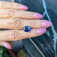 1.42 Ct. Blue Sapphire from Ceylon (Sri Lanka) Life Style