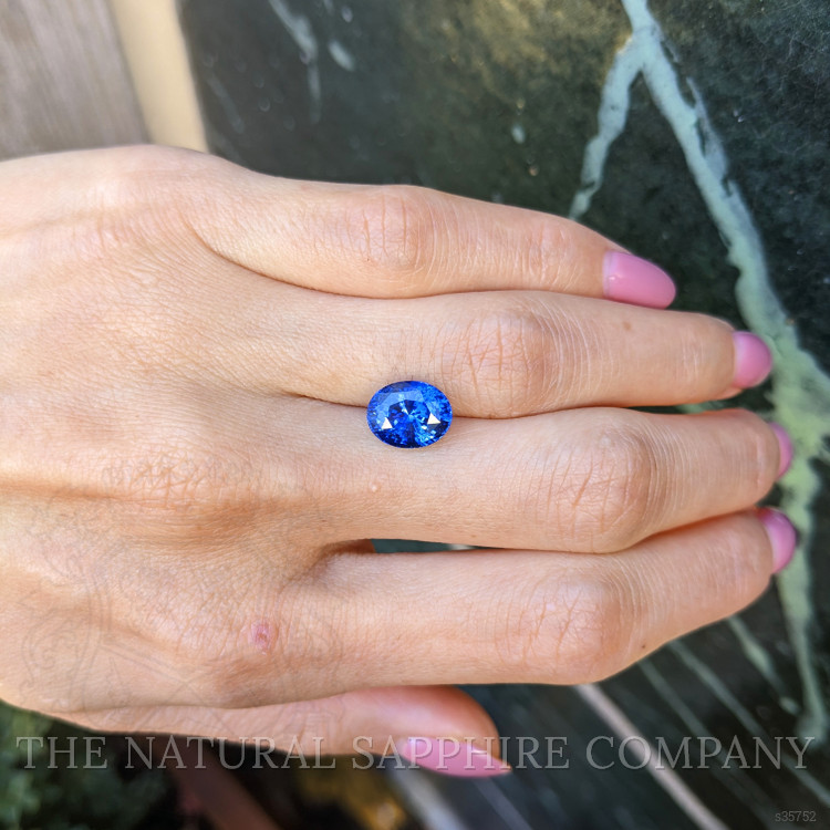 4.19 Ct. Blue Sapphire from Ceylon (Sri Lanka)