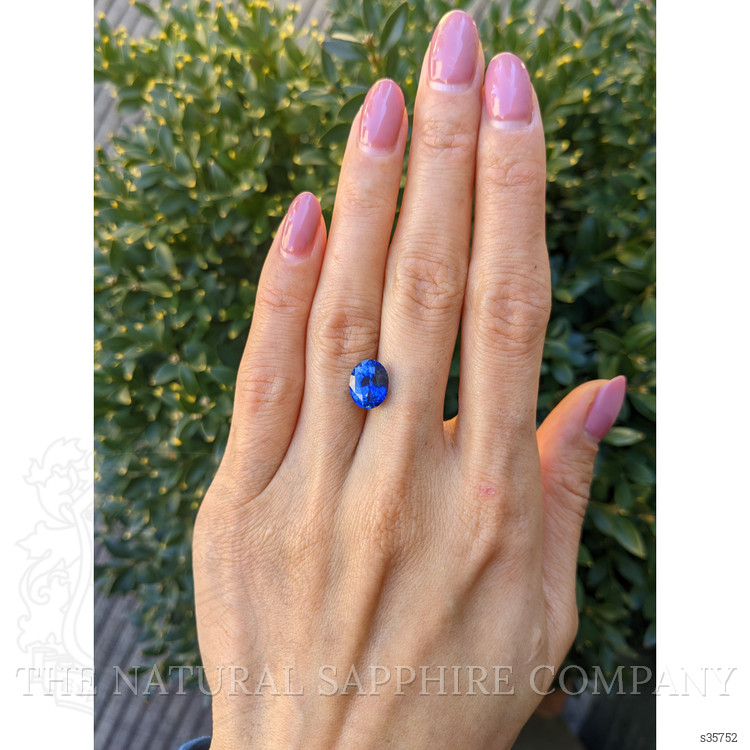 4.19 Ct. Blue Sapphire from Ceylon (Sri Lanka)
