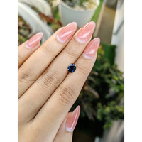 0.95 Ct. Blue Sapphire from Madagascar Life Style