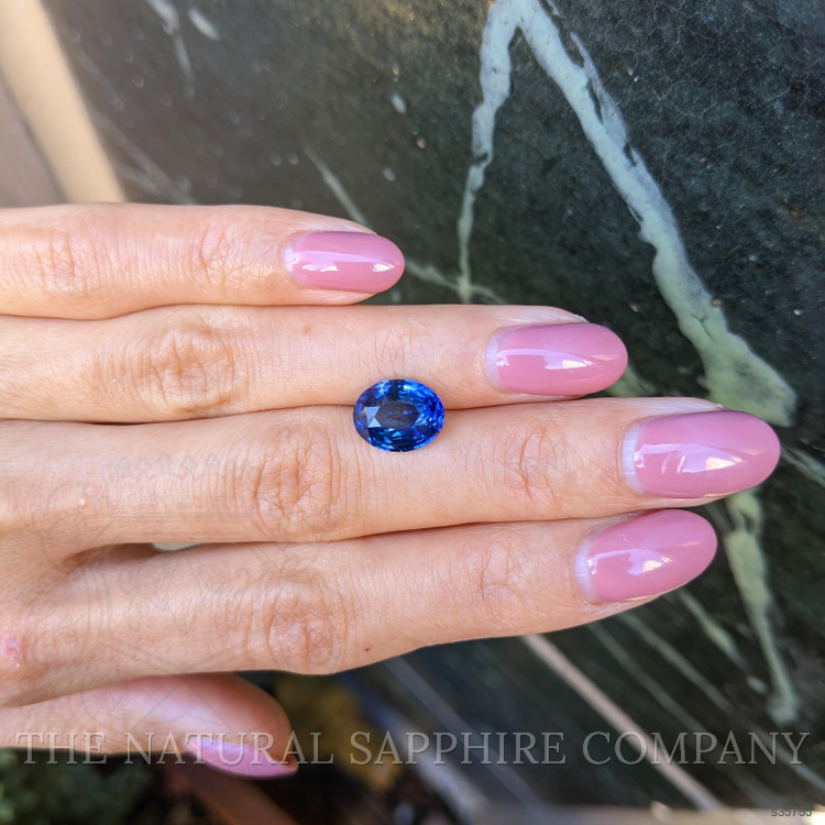 4.14 Ct. Blue Sapphire from Ceylon (Sri Lanka)