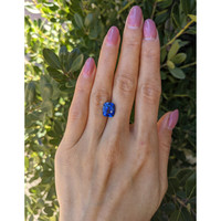 4.07 Ct. Blue Sapphire from Ceylon (Sri Lanka) Life Style