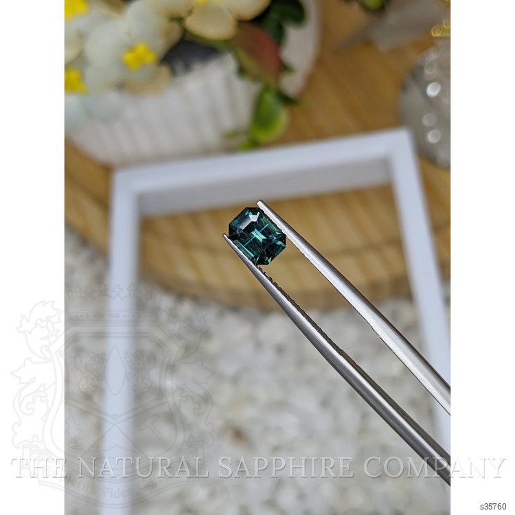 1.13 Ct. Bluish Green Sapphire from Madagascar