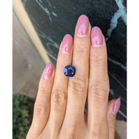 3.83 Ct. Blue Sapphire from Ceylon (Sri Lanka) Life Style