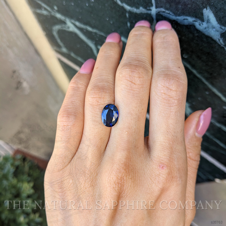 3.70 Ct. Blue Sapphire from Ceylon (Sri Lanka)