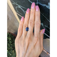 3.70 Ct. Blue Sapphire from Ceylon (Sri Lanka) Life Style