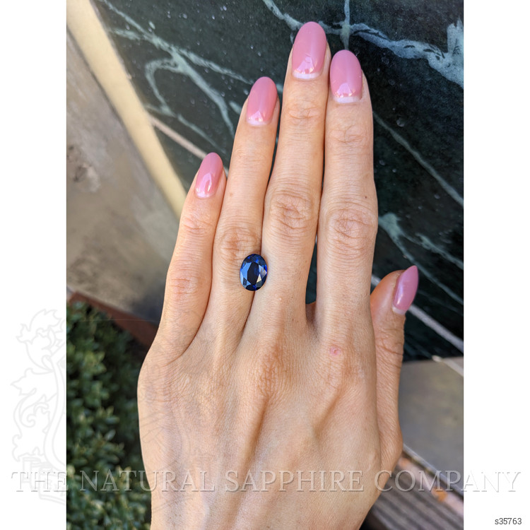 3.70 Ct. Blue Sapphire from Ceylon (Sri Lanka)