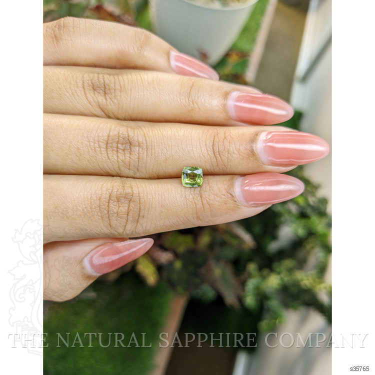0.89 Ct. Yellowish Green Sapphire from Madagascar