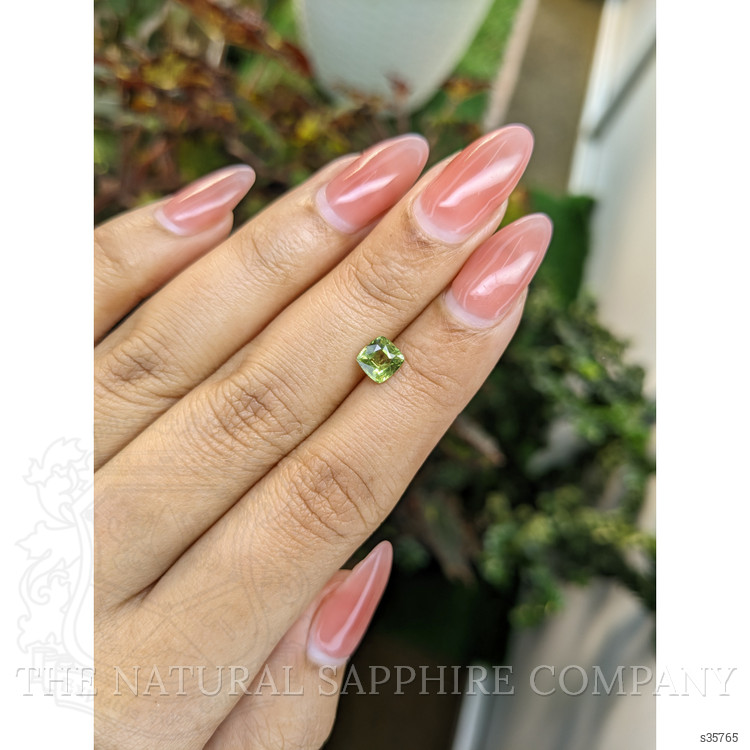 0.89 Ct. Yellowish Green Sapphire from Madagascar