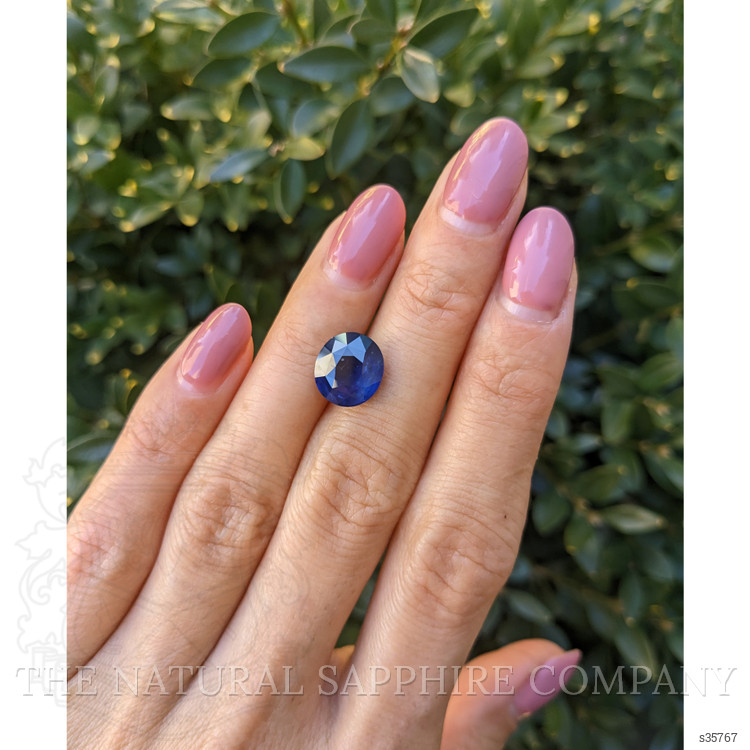 4.90 Ct. Blue Sapphire from Ceylon (Sri Lanka)