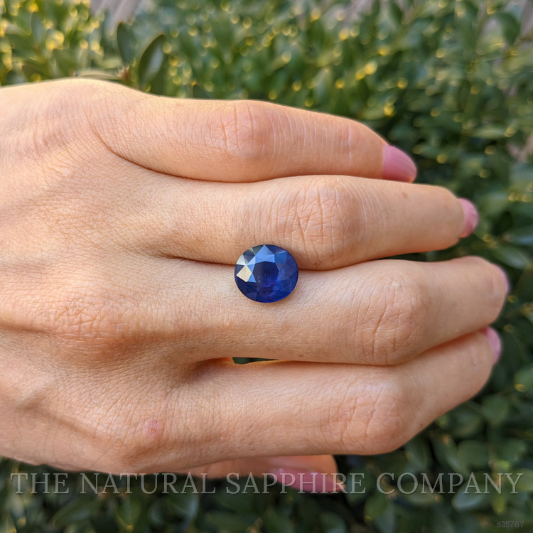 4.90 Ct. Blue Sapphire from Ceylon (Sri Lanka)