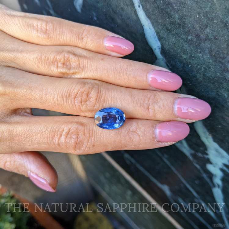 6.27 Ct. Blue Sapphire from Ceylon (Sri Lanka)
