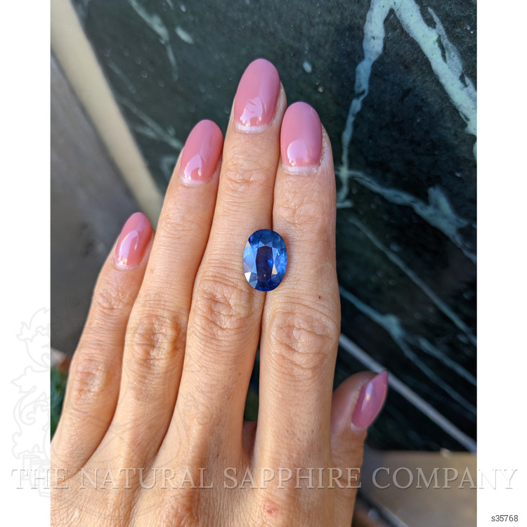 6.27 Ct. Blue Sapphire from Ceylon (Sri Lanka)