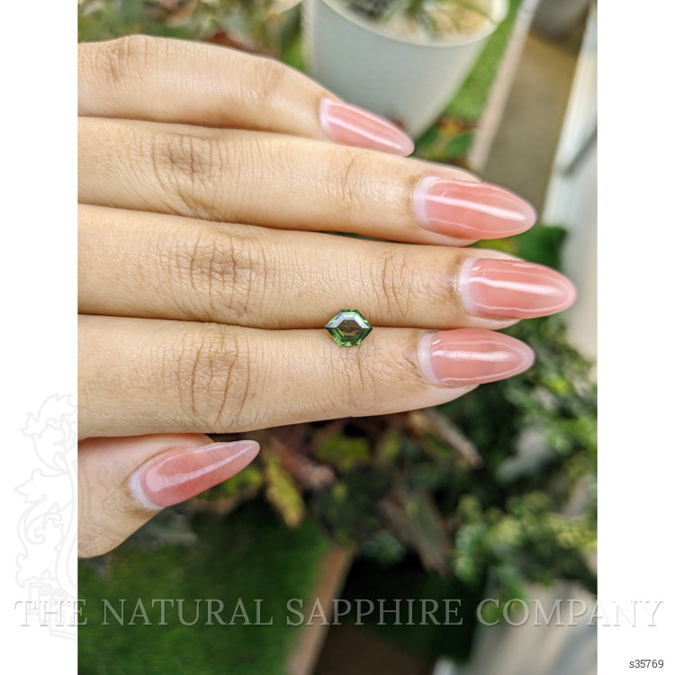 0.84 Ct. Green Sapphire from Madagascar