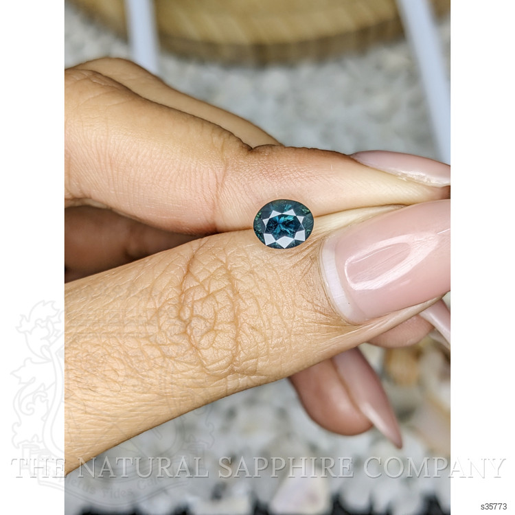 0.95 Ct. Greenish Blue Sapphire from Madagascar