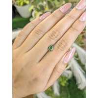 1.28 Ct. Green Sapphire from Madagascar Life Style
