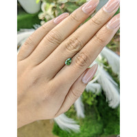 0.92 Ct. Green Sapphire from Madagascar Life Style
