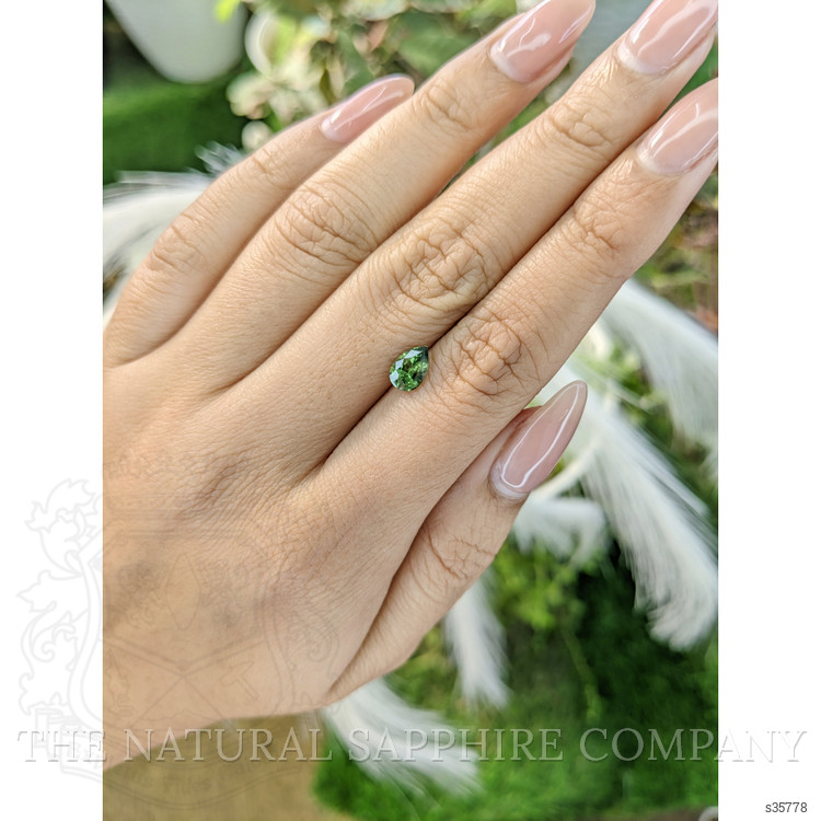 0.92 Ct. Green Sapphire from Madagascar