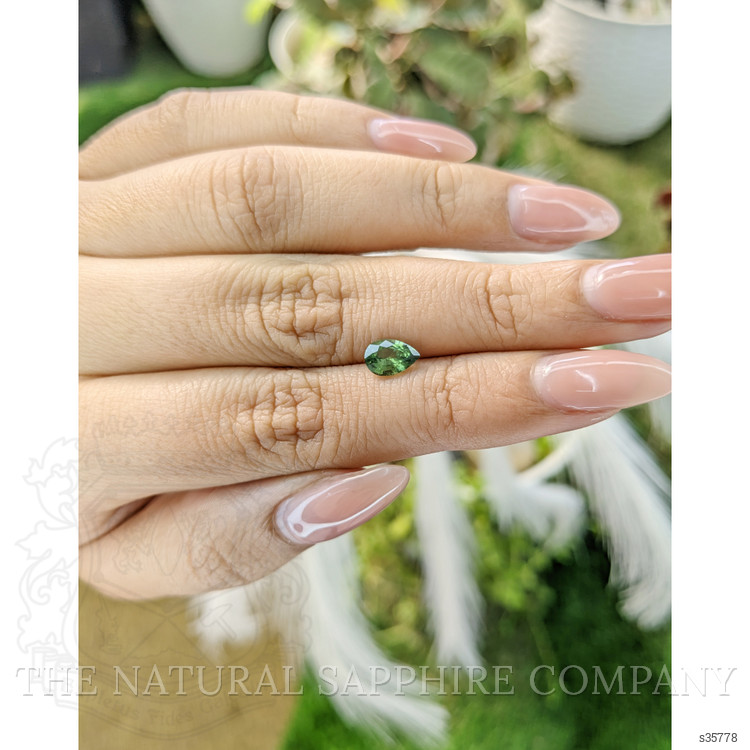 0.92 Ct. Green Sapphire from Madagascar