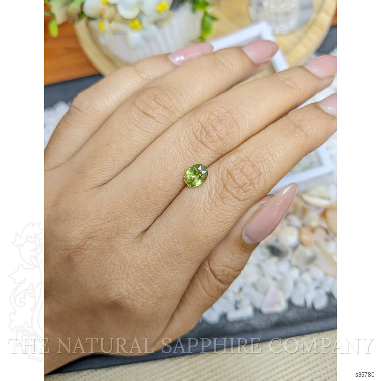 1.23 Ct. Yellowish Green Sapphire from Madagascar