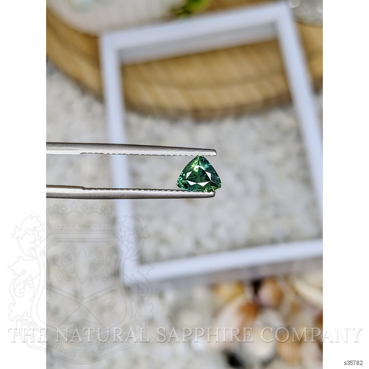 0.85 Ct. Bluish Green Sapphire from Madagascar