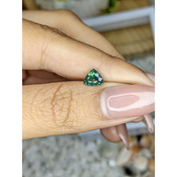 0.85 Ct. Bluish Green Sapphire from Madagascar Life Style