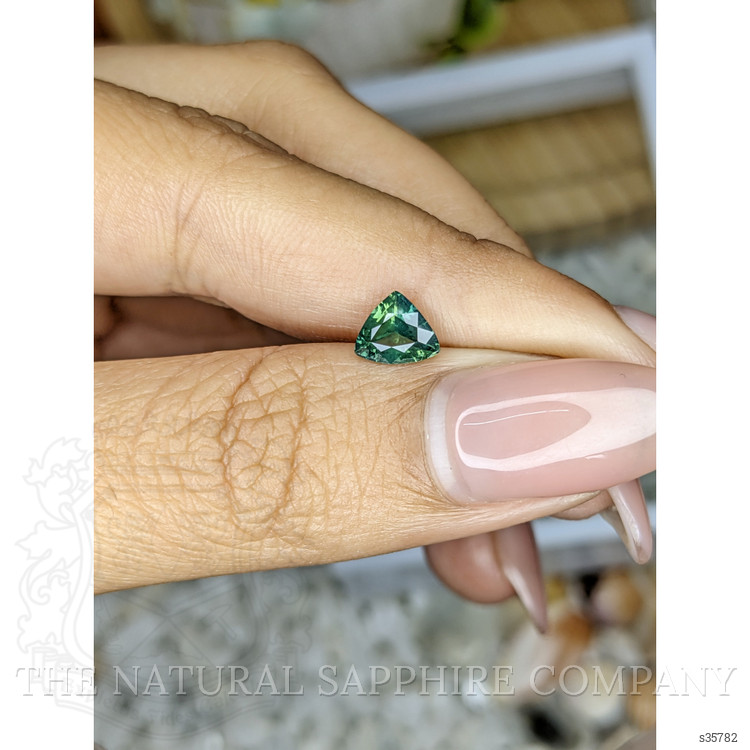 0.85 Ct. Bluish Green Sapphire from Madagascar