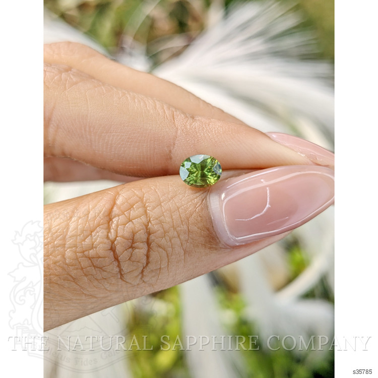 0.95 Ct. Yellowish Green Sapphire from Madagascar