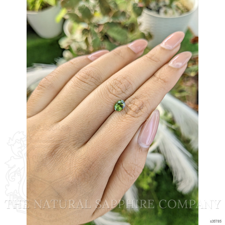 0.95 Ct. Yellowish Green Sapphire from Madagascar