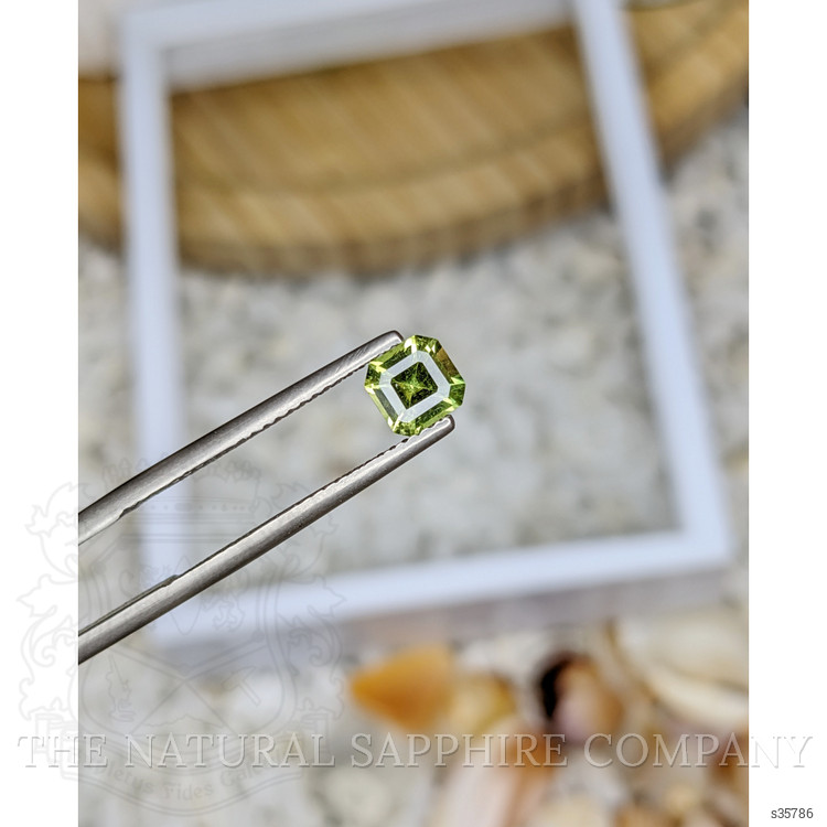 0.85 Ct. Yellowish Green Sapphire from Madagascar