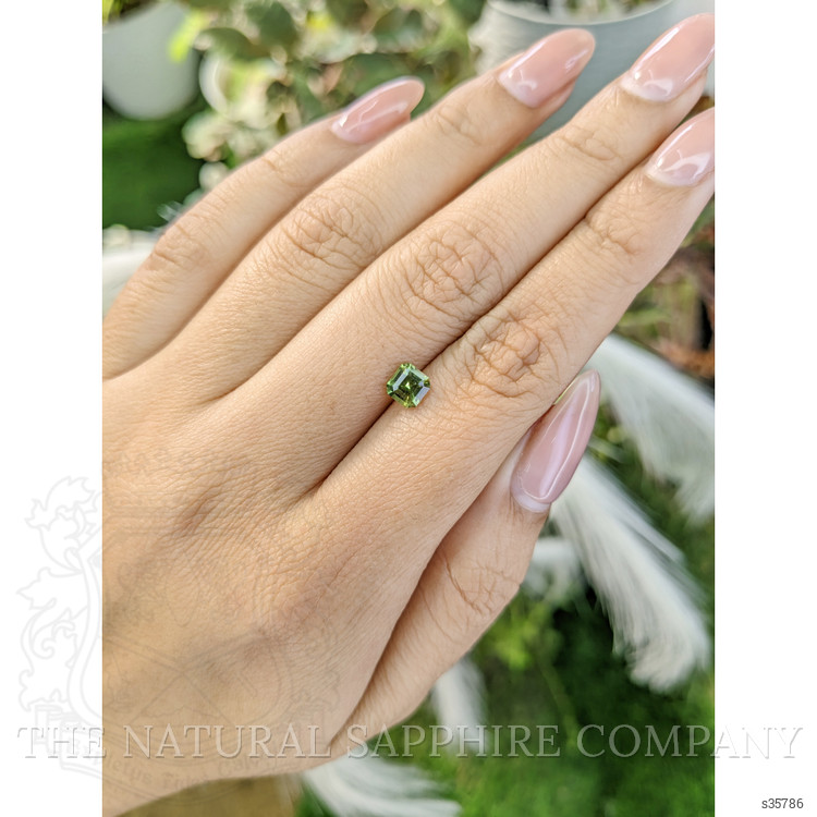 0.85 Ct. Yellowish Green Sapphire from Madagascar