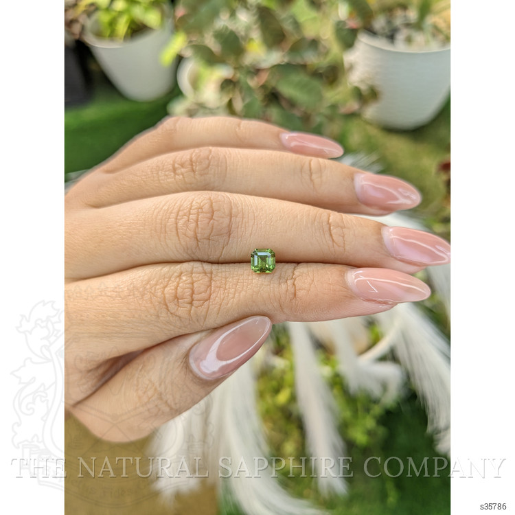 0.85 Ct. Yellowish Green Sapphire from Madagascar