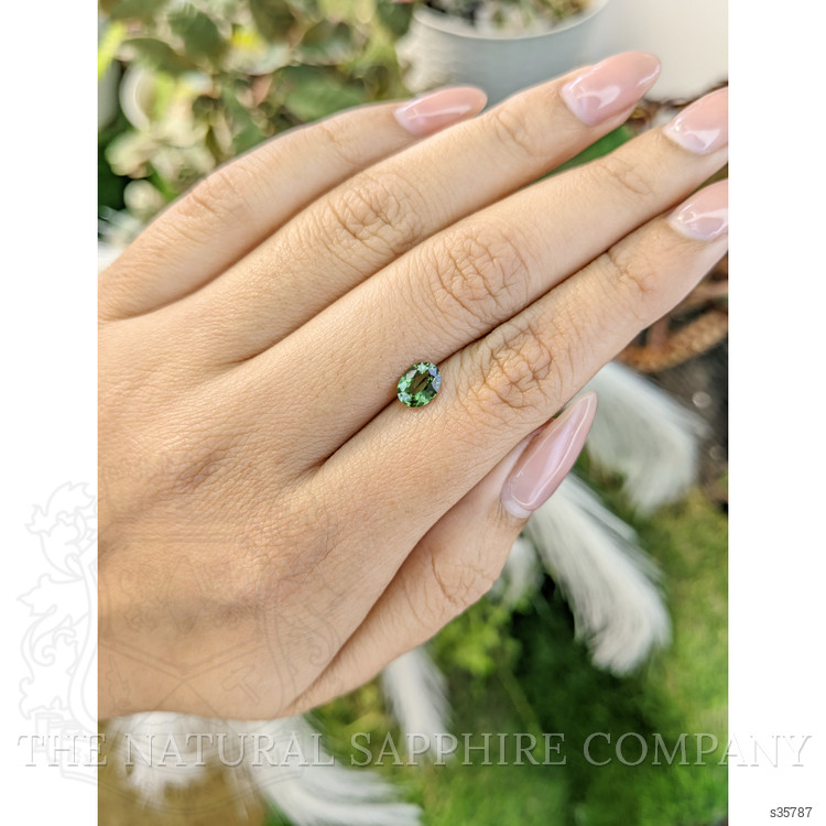 0.81 Ct. Green Sapphire from Madagascar